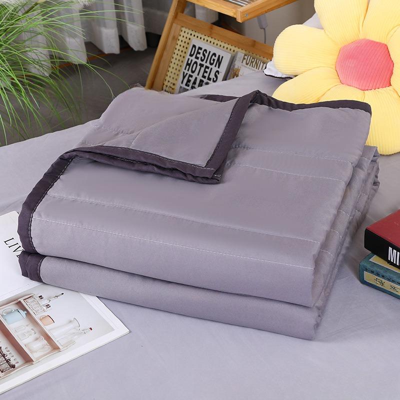 

Летнее одеяло из стиранного хлопка, летнее прохладное одеяло из чистого хлопка, одинарное, двуспальное, одеяло для кондиционера, студенческое общежитие, летнее одеяло, наполнитель 100x140cm серый