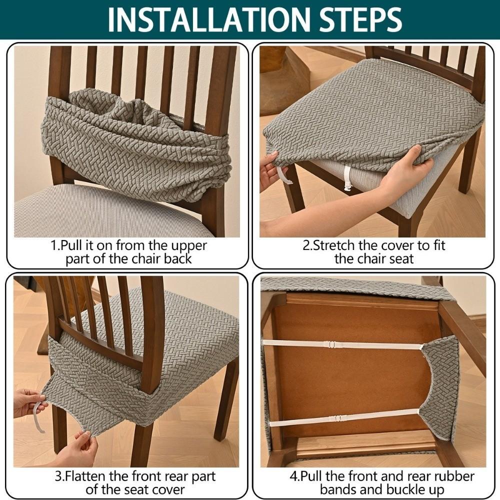 Anti-slip Chair Slipcover Soft Seat Cover Minimalist Chair Cushion Cover Home Seats