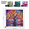 DIY Diamond Painting Colorful Tree Cross Stitch Kit Mosaic Art Diamond Painting Full Circle Diamond Home Decoration