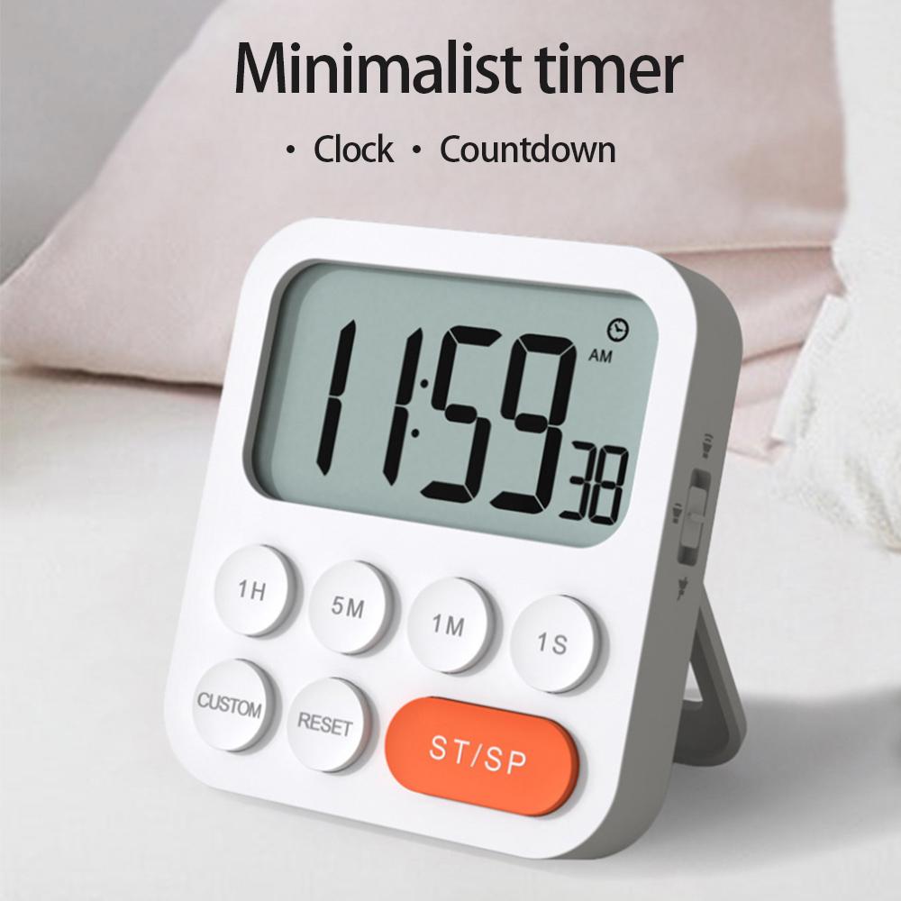 Digital Kitchen Timer Magnetic Count UpDown Clock with Custimize Function Stand and Large LCD