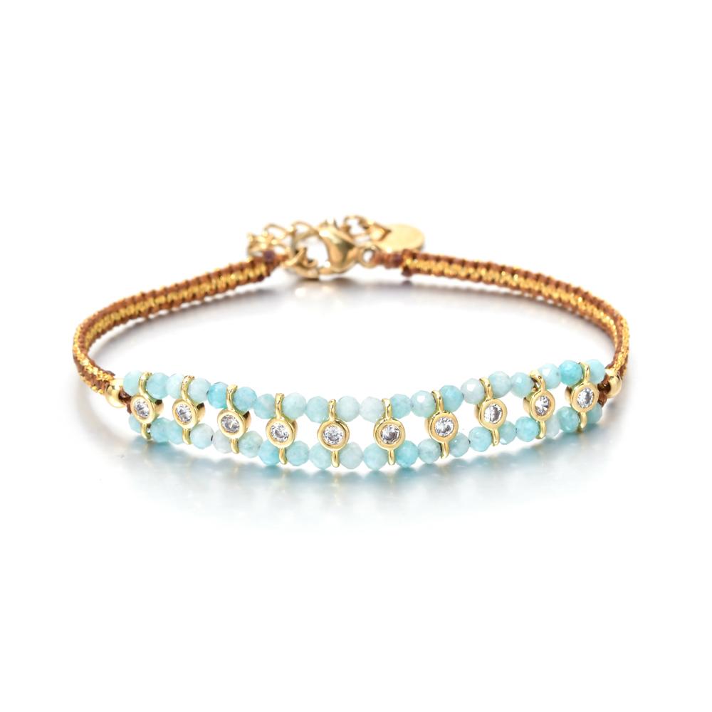 French style Exquisite Handmade Natural Stone Bracelet Jewelry Bangle Bracelets For Women Gift Wholesale Textured