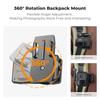 K&F CONCEPT Attacco Rapido a Clip Rotazione 360° per Spallaccio Zaino per Hero 13/12/11/10/9/8/7/6/5/4 Black DJI Osmo Action 5 Pro/4 Fotocamera