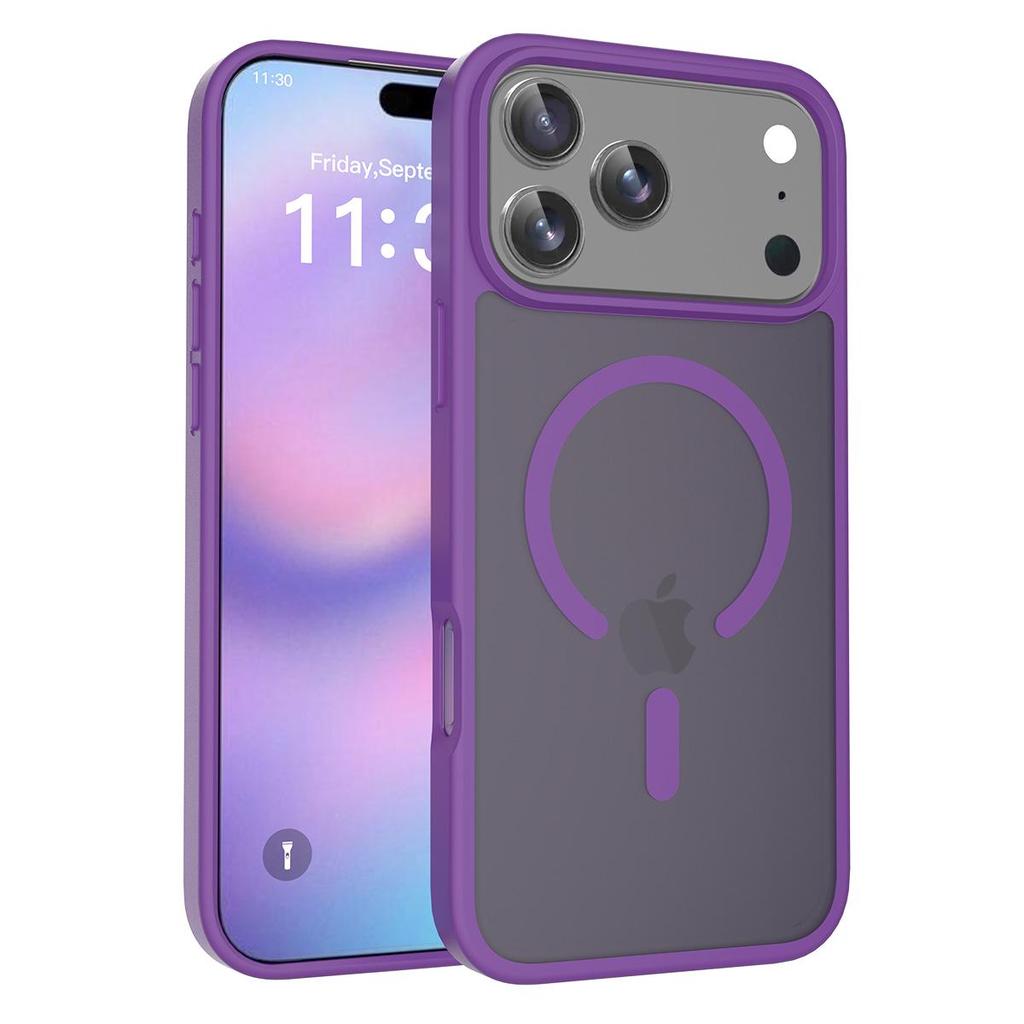 Silver Shield Frosted iPhone 17 Pro Max Magnetic Case