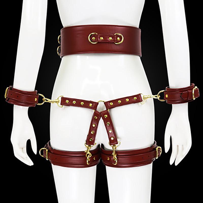 Thigh Ring Restraints: Handcuffs & Belt for Hands & Feet - Bondage Accessories for Pet Owners & BDSM Enthusiasts