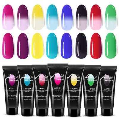 Nail Art Temperature Change Crystal Extension Glue, Nail Quick Extension Cream, Paper Free Solid Crystal Glue 15Ml