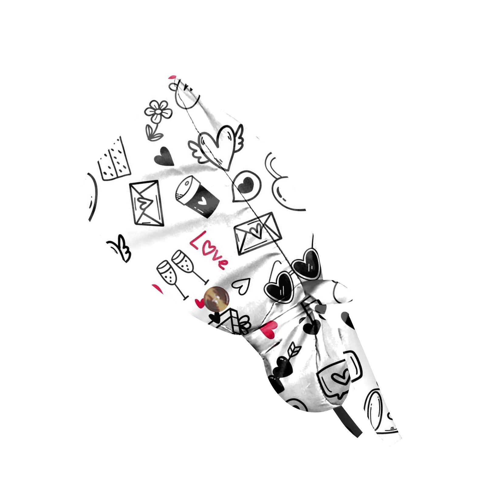 

Модная кепка с принтом ко Дню святого Валентина, повседневная женская кепка с хвостиком, кепка Wash, кепка Baotou One Size белый