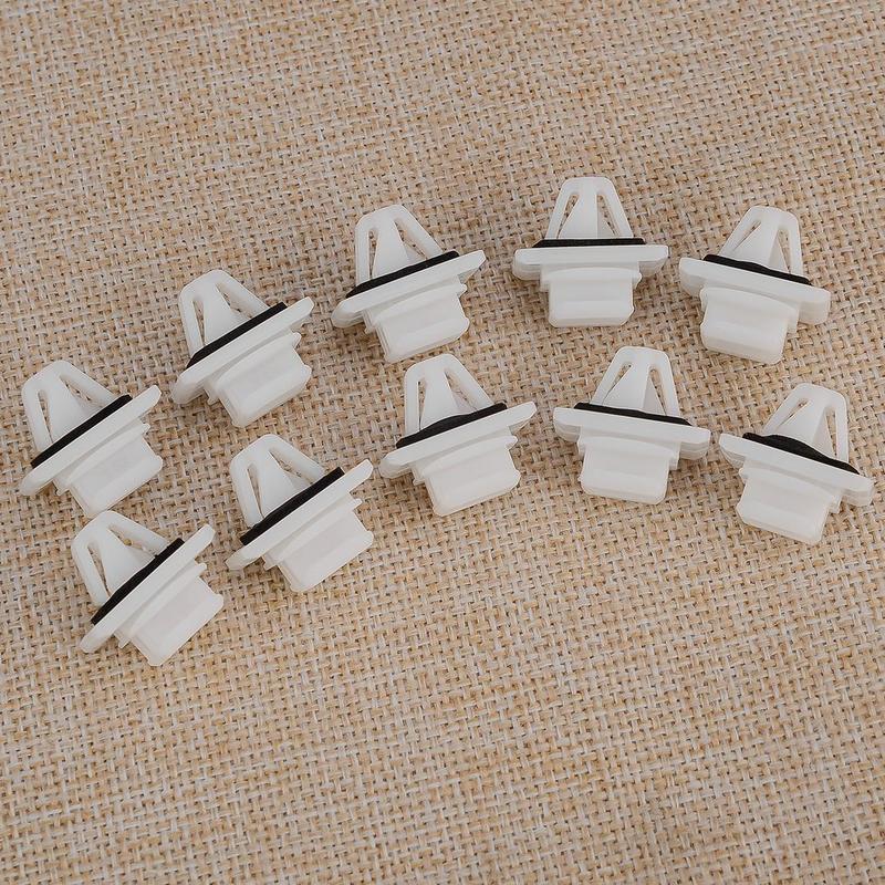 10Pcs Tailgate Rear Door Lower Moulding Trim Panel Clip Retainer Fit for Honda