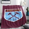 1 Peça Manta de Flanela com Estampa do West Ham United, Alta qualidade Todas as Estações, Decoração de Casa, Calor e Conforto, Perfeita para Presentes de Natal