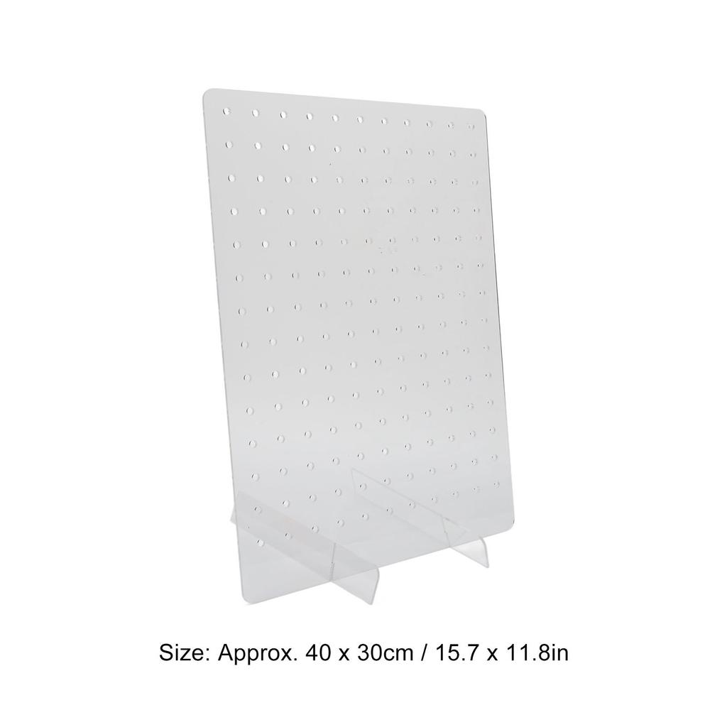 Akrylowy Stojak Ekspozycyjny Pegboard Przezroczysty Organizer na Biżuterię Stojak Pegboard na Targi Rzemiosła Stojak Stojący na Kolczyki
