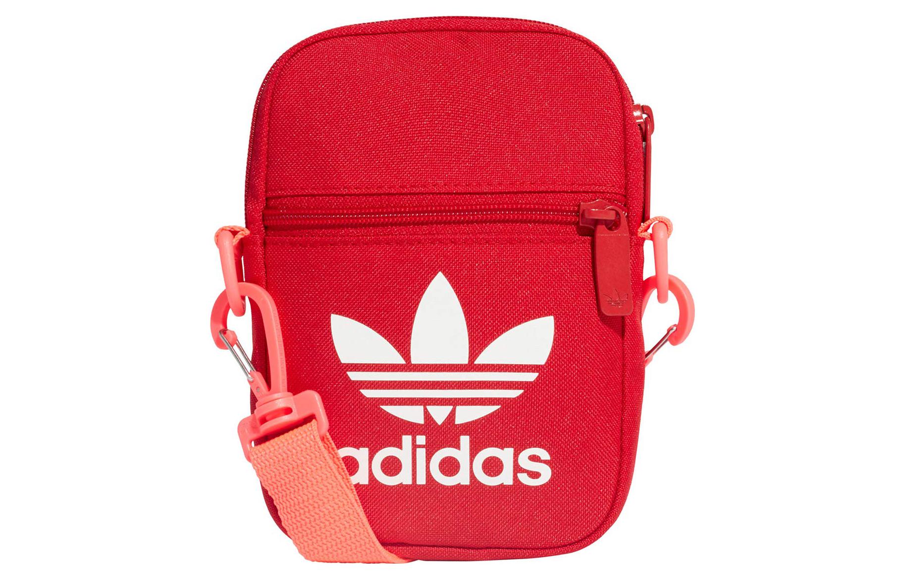 Adidas Originals Полиэстеровая Сумка-чехол для мобильного телефона, Сумка на плечо, Сумка через плечо Мини Унисекс Красная EI7414