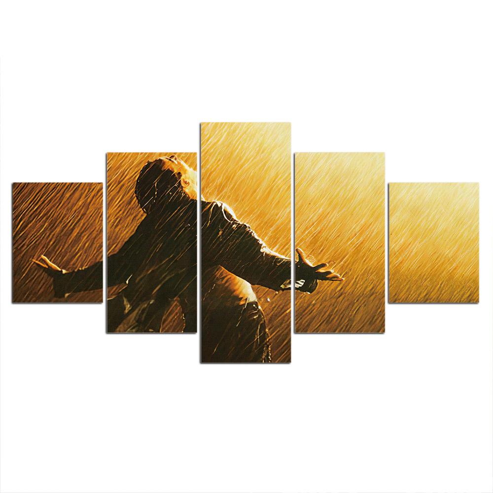 

No Framed Canvas 5Pcs The Shawshank Redemption Movie Wall Art Pictures Paintings Home Decor Accessories Living Room Decoration 20x35 20x45 20x55cm