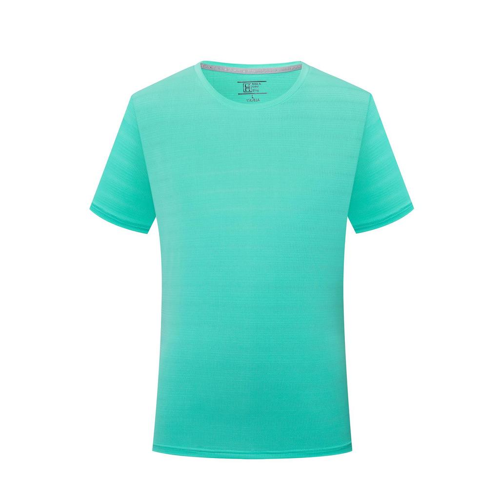 Custom Logo Ice Silk Quick-Dry Running T-Shirt - Crew Neck Short Sleeve Team Workwear