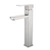 TLXT Black Stainless Steel Square Basin Hot & Cold Faucet
