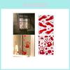 Bloodstained 2017 Wall Stickers Halloween Horror Glass Stickers Blood Decoration