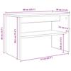 TV Stand in Sonoma Oak Finish 60 x 30 x 40 cm Engineered Wood