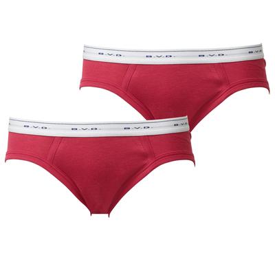 Briefs BVD GOLD Short Length Color Bikini Briefs 2P Cotton WEB Exclusive G034A2P Red [B.V.D.] 100% Men's [Item]