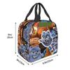 Grizzy And The Lemmings Cartoon Insulated Lunch Bags for Men Women Food Container Bags Reusable Thermal Cooler Lunch Boxes