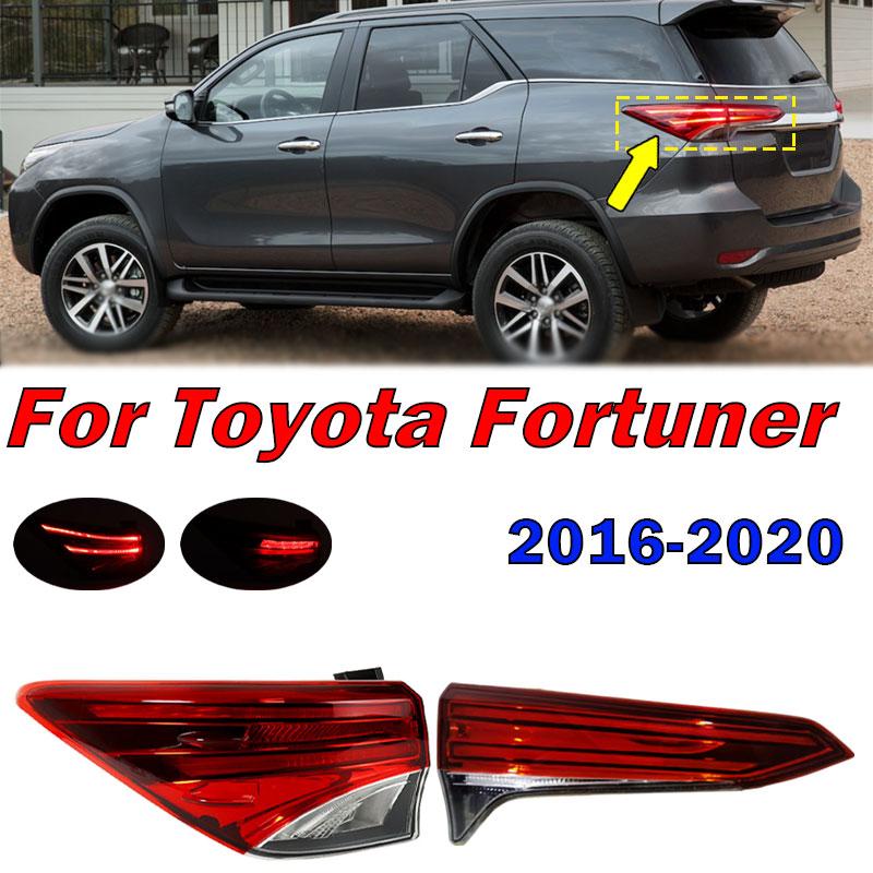 For Toyota Fortuner 2016 2017 2018 2019 2020 Car Tail Light Assembly Rear Driving Light Stop Brake Lamp Taillamp Signal Lamp