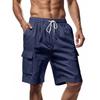 2026 New Men's Cotton Linen Shorts Pants Male Summer Breathable Solid Color Linen Trousers Fitness Streetwear S-3XL