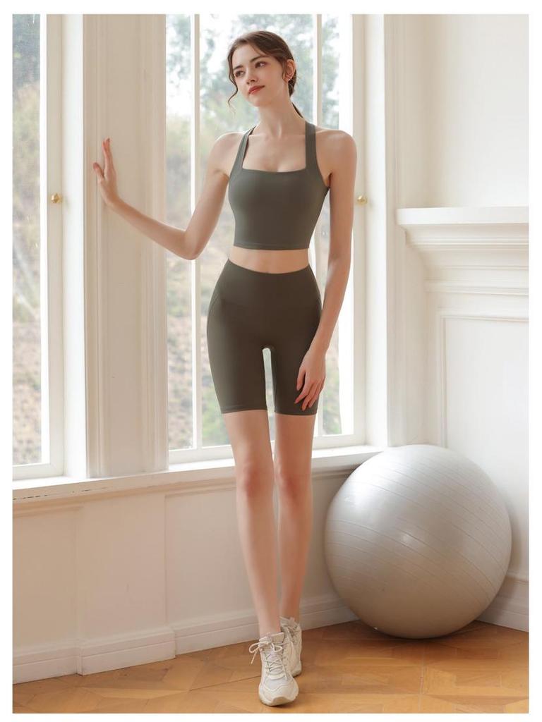 High Waist Tummy Control Sports Shorts - Peach Butt Lift Yoga Pants for Running, Cycling, and Fitness