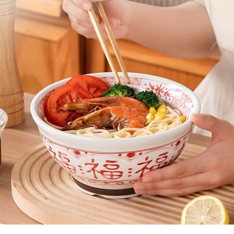 Ciotola Ceramica Tradizionale Cinese Moderna – Ciotola per Noodles & Riso per la Casa
