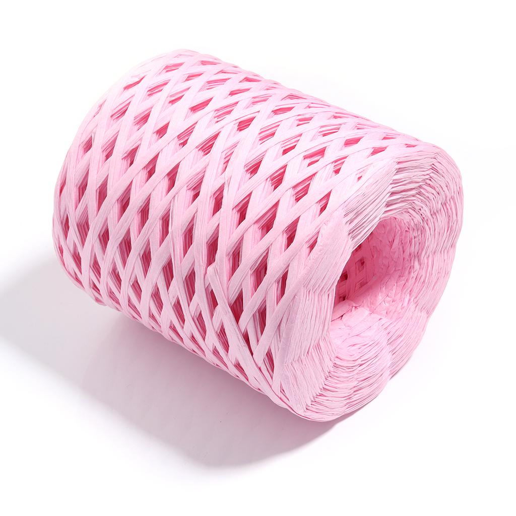 200M/roll Raffia Straw Yarn Colorful Paper Braided Rope for Handmade Craft Knitting Crocheting Threads DIY Bouquet Gift Package
