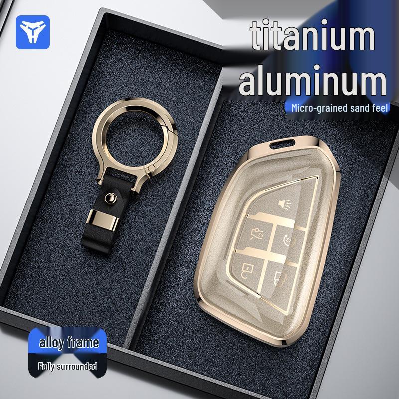 Cadillac Key Case for XT5, XT4, CT6, XT6, CT5, CT4 with Premium Aluminum Alloy Finish