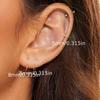 3 szt. 20G/16G 6/8/10mm Kółka do nosa Zestaw Mała Cienka Biżuteria do piercingu Elegancka Minimalistyczna Do przegrody nosowej Kolor Złoty Srebrny Różowe złoto