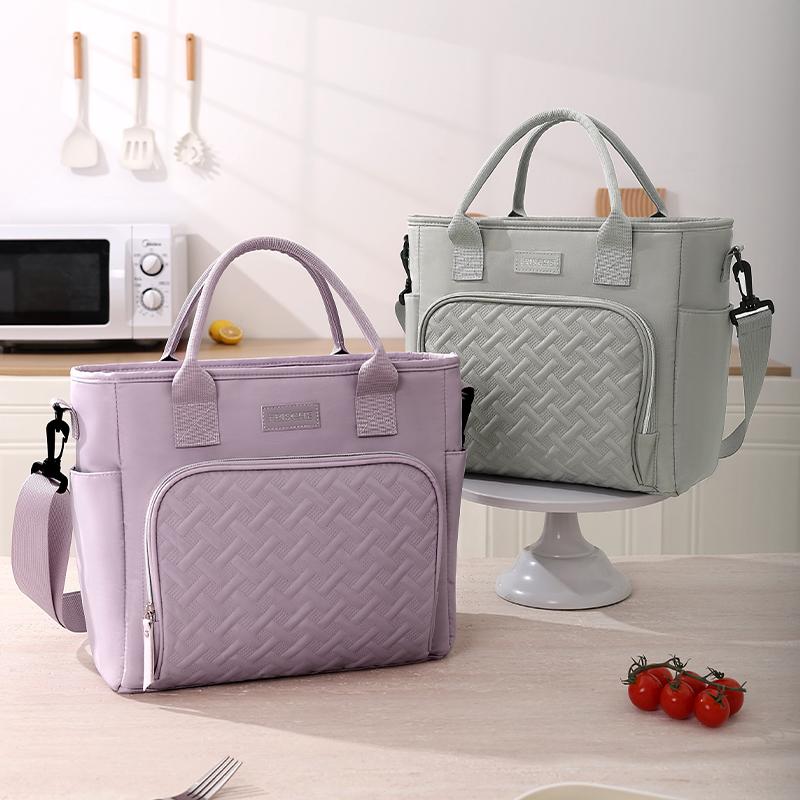 Portable Lunch Bag Food Cooler Bag Thermal Box Waterproof Office Cooler Lunchbox With Shoulder Strap Insulated Case