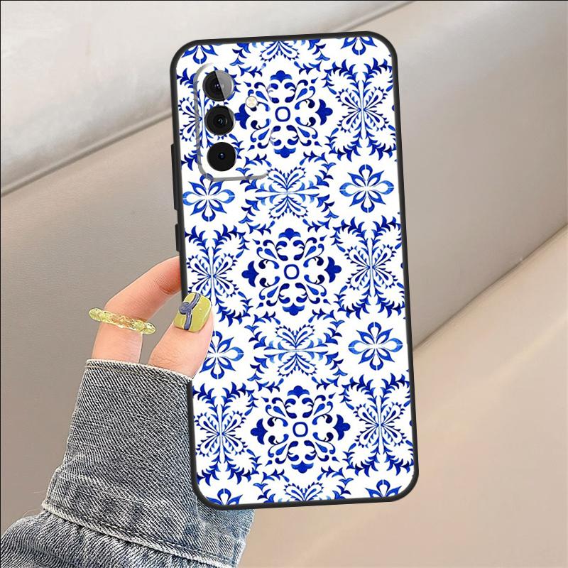 Azulejo Case For Samsung Galaxy A22 A05 A53 A33 A06 A26 A16 A56 A36 A05 A32 A52 A54 A34 A14 A55 A15 A35