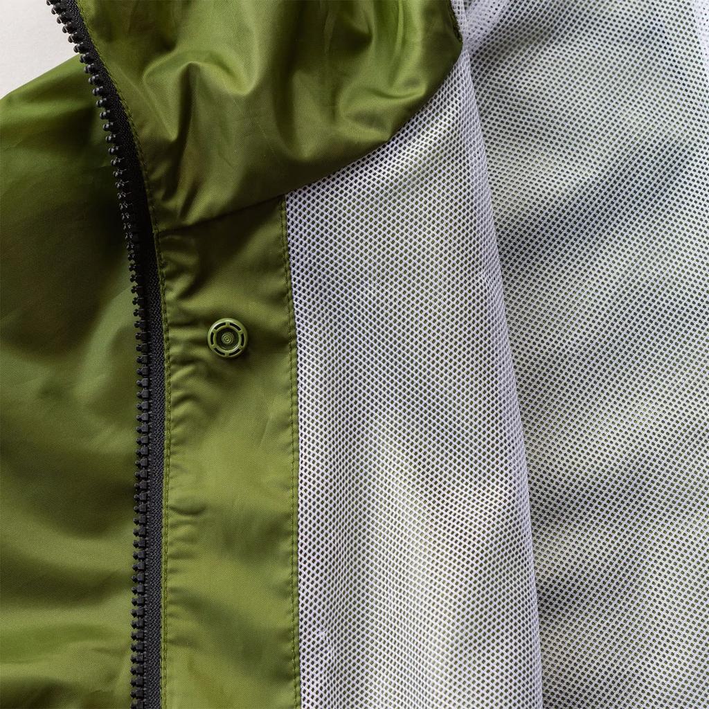 The Roots Backpack Raincoat for Olive L ARG-211 Men, Green,