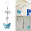 Elegant Butterfly Phone Lanyard Multipurpose Phone Charm Ornament Acrylic Pendant Mobile Accessory for Women Daily Use