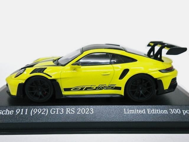 Europe Exclusive Scale Porsche 911 GT3 RS Weissach Package 2023 1/43 (Yellow)