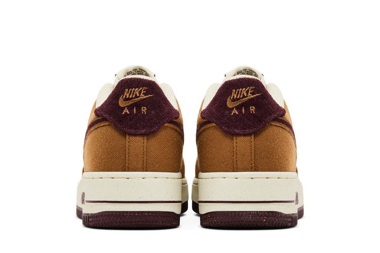 Nike Air Force 1 Low Light British Tan Burgundy Crush (GS) Sneakers