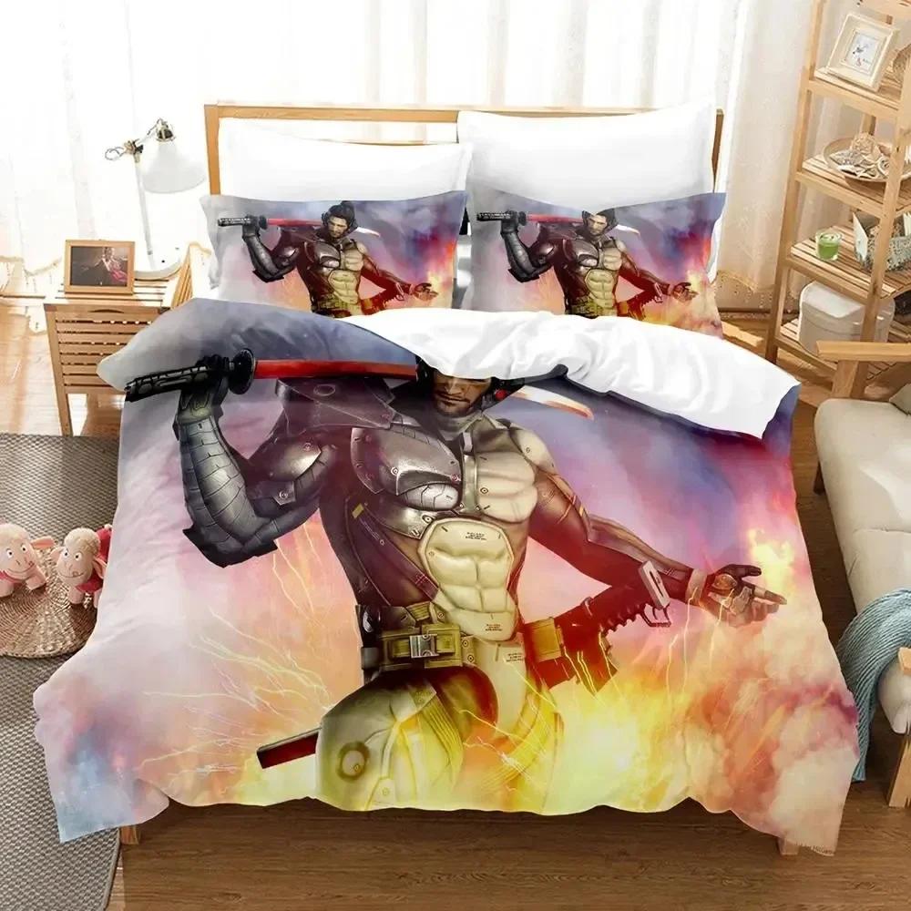 Game Metal Gear Rising Revengeance Bedding Set Duvet Cover Bed Set Quilt Cover Pillowcase Comforter King Queen Size Boys Adult