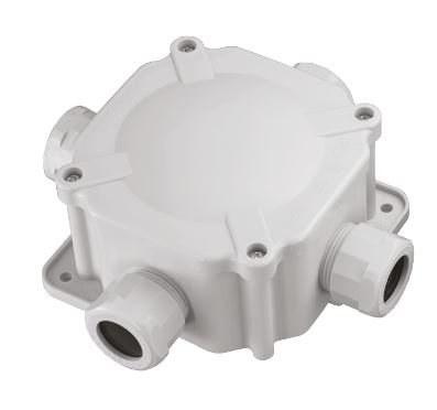 Surface-mounted box IP67 4xPG21.5 5 terminals 27P gray