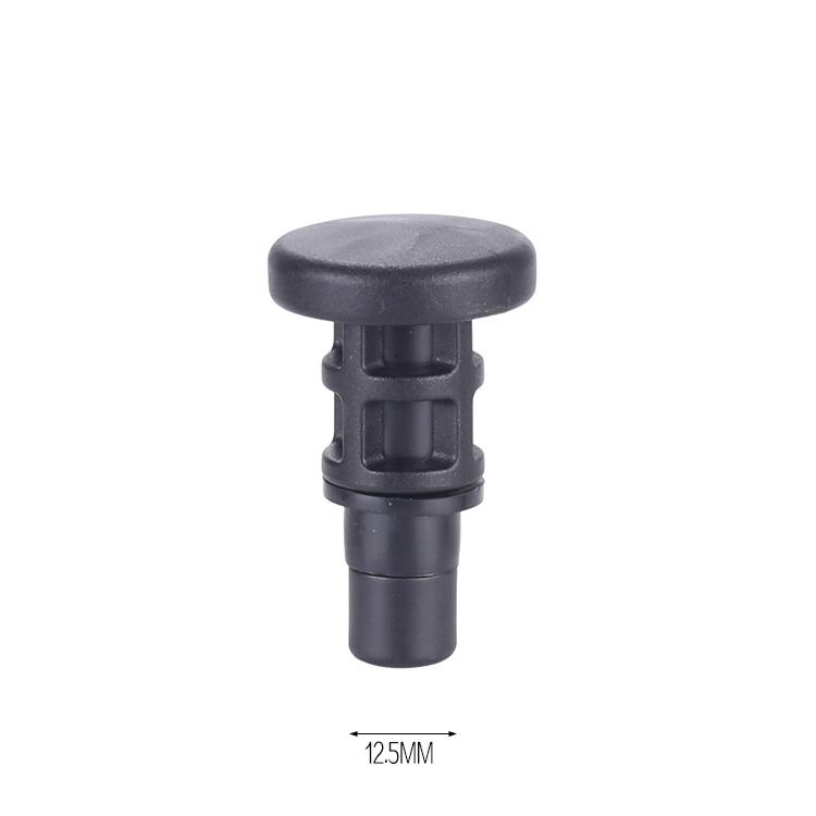 12.5mm Muscle Relaxer Fascia Gun Head: Metal & ABS PP Home Fitness Massage Stick Accessory.