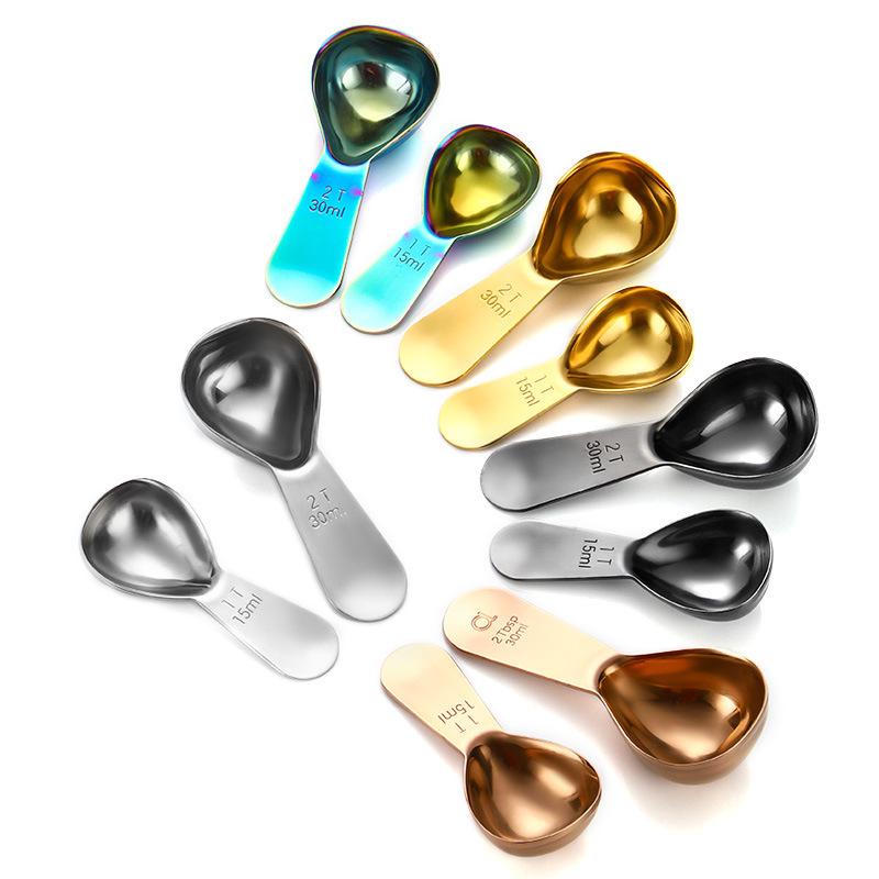 Stainless Steel Coffee & Baking Measuring Spoon Set, 30ml & 15ml