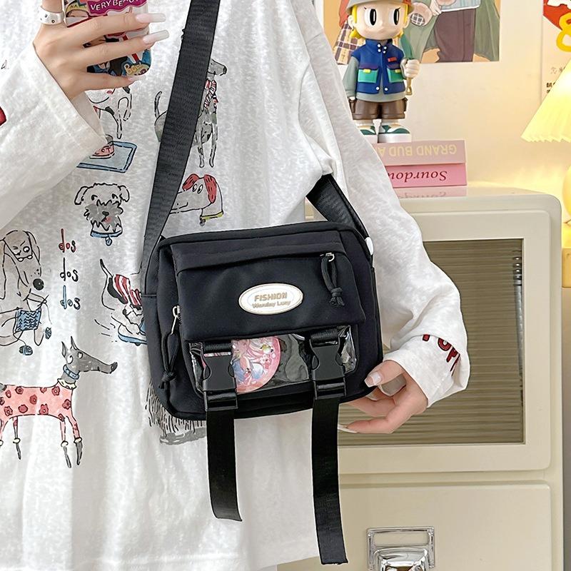 Large capacity shoulder bag women's new fashion transparent cute simple shoulder bag