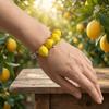 Colorful Beads Fruit Beaded Bracelet Exaggerated Stacked Bracelet Fashion Lemon Bracelet  Party