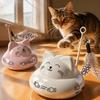 Wiederaufladbares Automatisches Katzenspielzeug Universelle Räder Interaktives Katzenspielzeug Elektrischer Katzen-Teaser Für den Innenbereich