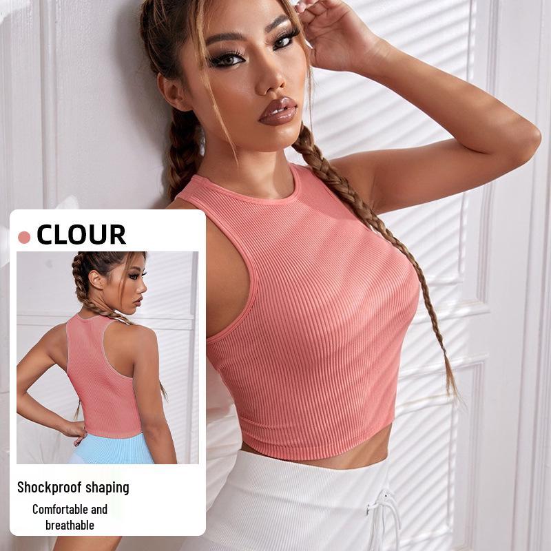 Damen Schnelltrocknendes Nahtloses Yoga-Top - Ärmellos, Sexy Sportweste