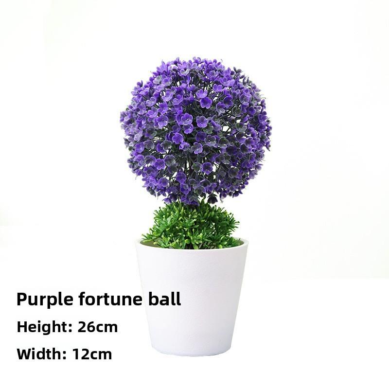 Potted Hydrangeamacrophylla Artificial Plant For Living Room And Decor Workspace