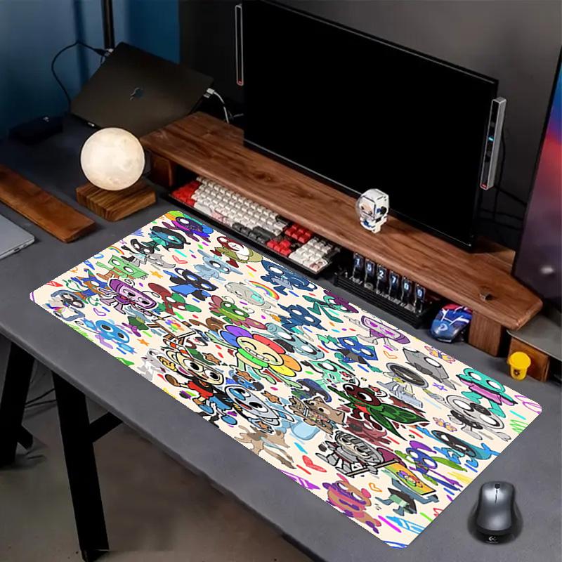 Dandy's World Print Mouse Pad, Anti‑Slip Desktop keyboard Mat, for PC Laptop Gaming Working Daily Use, Cool Festival Surprise Gift