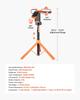 LED Work Light with Stand, 8Ah, Rechargeable Cordless Camping Light, with 3 Lamp Heads, Detachable Tripod Stand, 2200 Lumens 3000K-6500K Dimmable,
