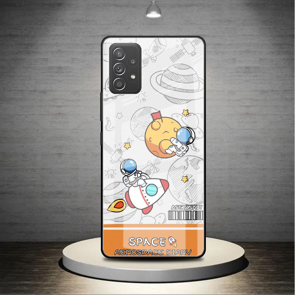

Модный крутой стеклянный чехол с астронавтом для Samsung Galaxy A52 A71 A50 A51 A70 A21s A31 A72 A10 A12 A30 A22 5G, чехол для телефона Samsung A53 5G