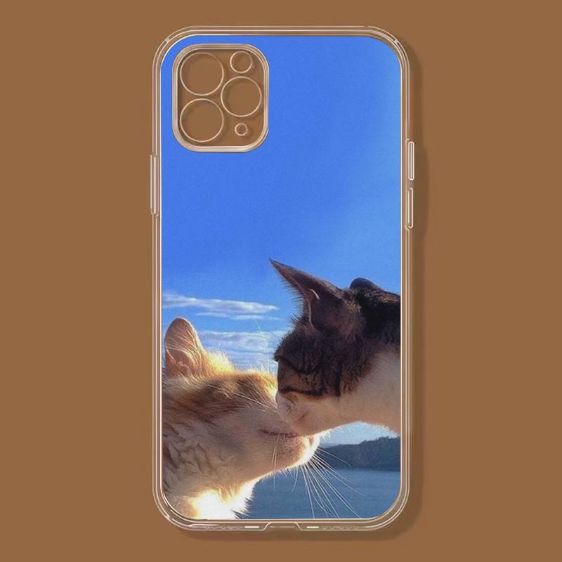 Etui na telefon Animal Friends dla iPhone 11 12 13 14 Pro Max 7 8 Plus X Xr Xs Max Se 2020 Mini Przezroczyste Etui