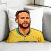 Cool NeymarR Football Cartoon Square DoubleSided printed Pillow Case Bedroom Bedside Pillow Sofa Cushion Cover Gift