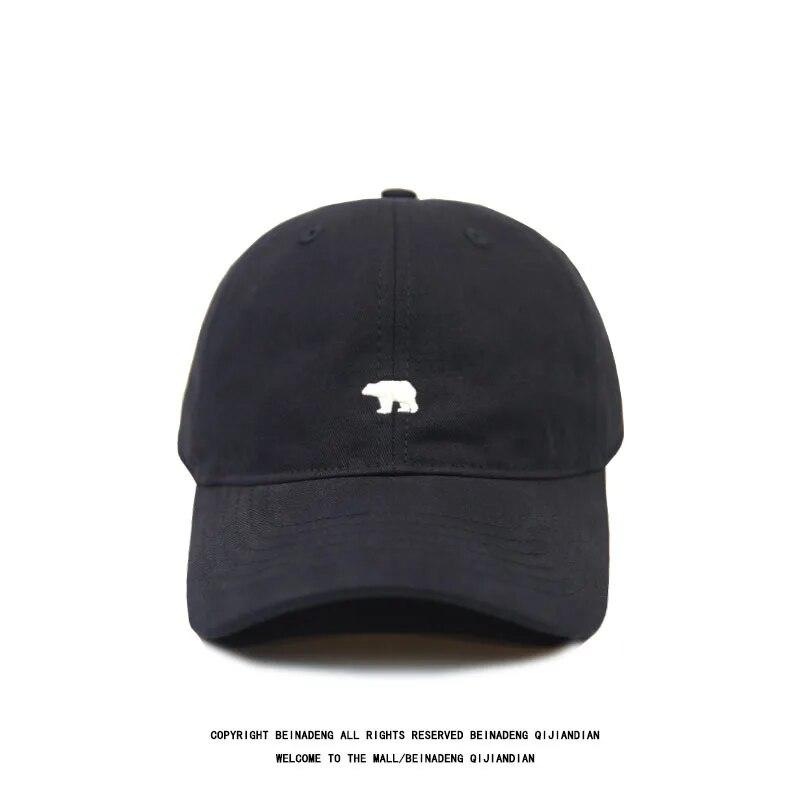 Unisex Cartoon Bear Embroidery Baseball Caps Men Women Soft Cotton Hip Hop Snapback Caps Unisex Sports Dad Trucker Sun Visor Hat