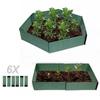 Mobile Garden Polygonal Flowerbed Box, Heavy Duty Plastic Planter Box Bed for Growing Flowers